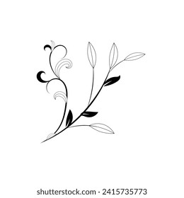 Elegant vector floral frame for labels, corporate identity, wedding invitation save the date.