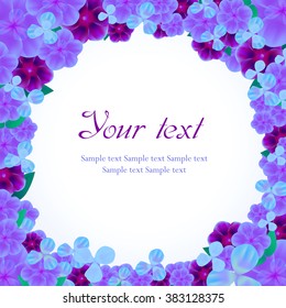 Elegant Vector flower frame with place for text