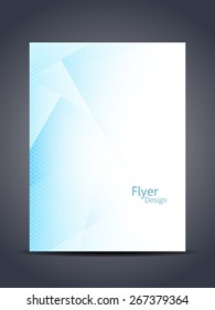 Elegant vector flyer or cover design template.