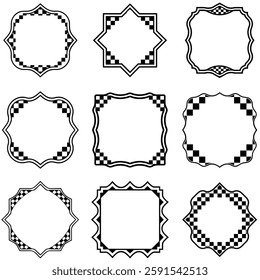 Elegant Vector Frame Collection: A Set of High-Quality Decorative Borders and Frames.