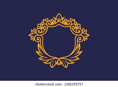 marco vectorial elegante que puede cambiar de color según su deseo