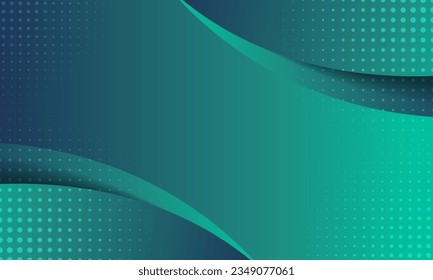 Elegant Vector Gradient Green Curve Background, can be used for business designs, presentation designs or any suitable designs.