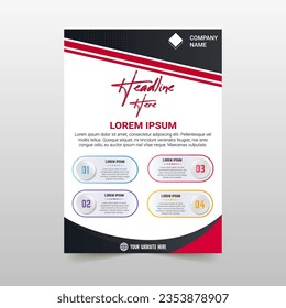 Elegant Vector Gradient Minimal Dotted Flyer Template, can be used for business designs, presentation designs or any suitable designs.