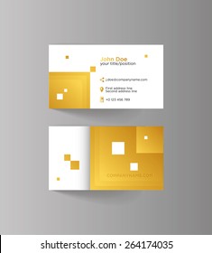 Elegant vector graphic business card with sample text