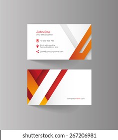 Elegant vector graphic business card with sample text
