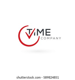 Elegant, vector graphic time symbol
