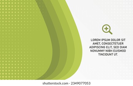 Elegant Vector Green Curved Background, can be used for business designs, presentation designs or any suitable designs.