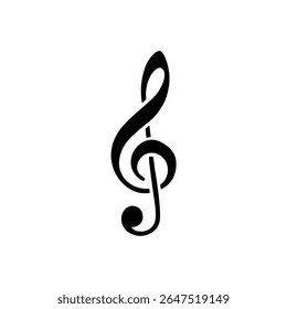 Nota Musical G Clef Ícone Melodia