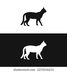 Elegant Vector Illustration of Cat Silhouette