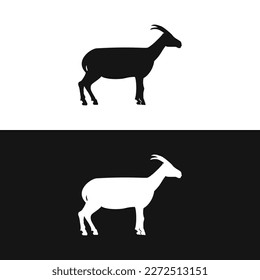 Elegant Vector Illustration of Goat Silhouette