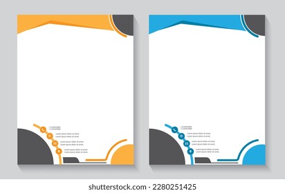 Elegant Vector Illustration Letterhead Design, icon and graphics are include, Ideal for Your Stationery and Branding Needs - vector template