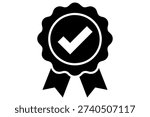 elegant vector illustration of quality assurance emblem, a badge of approval to showcase a product or service