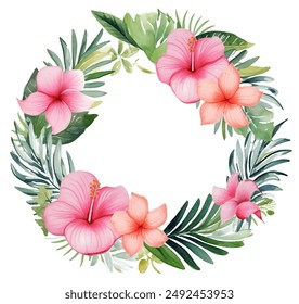 Elegant vector invitation template with beautiful border of green leaves, perfect for a nature-themed wedding. Soft green watercolor with a touch of romance and vintage charm, bright leaves beautiful 