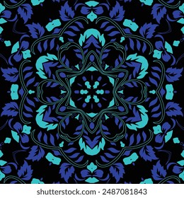 elegant vector Javanese ethnic batik pattern template