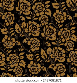 elegant vector Javanese ethnic batik pattern template