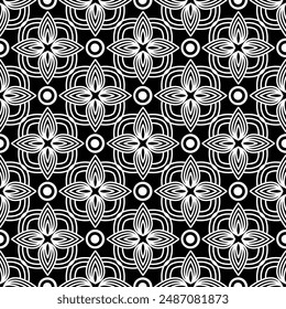 elegant vector Javanese ethnic batik pattern template