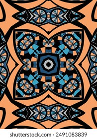 elegant vector Javanese ethnic batik pattern template