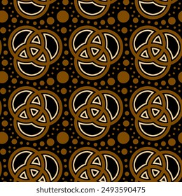 elegant vector Javanese ethnic batik pattern template