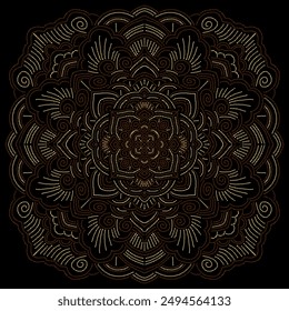 elegant vector Javanese ethnic batik pattern template