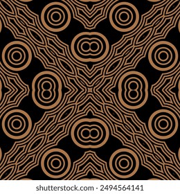 elegant vector Javanese ethnic batik pattern template