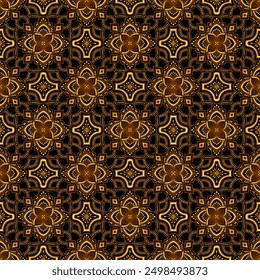 elegant vector Javanese ethnic batik pattern template