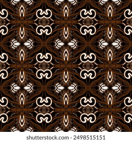 elegant vector Javanese ethnic batik pattern template