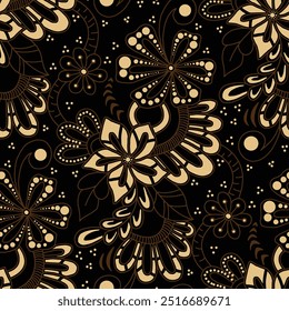 vetor elegante javanês modelo padrão batik étnico