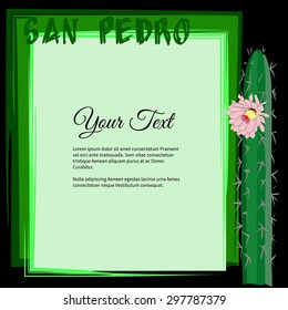 Elegant vector lettering in abstract style with place for text. Perfect for invitations, greeting cards, save the date.