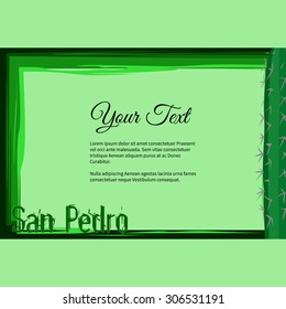 Elegant vector lettering in abstract style with place for text. Perfect for invitations, greeting cards, save the date.