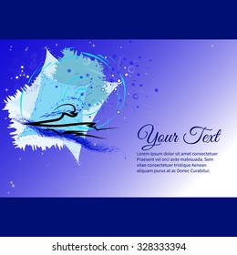 Elegant vector lettering in abstract style with place for text. Perfect for invitations, greeting cards, save the date.
