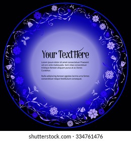 Elegant vector lettering in abstract style with place for text. Perfect for invitations, greeting cards, save the date.