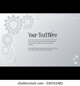 Elegant vector lettering in abstract style with place for text. Perfect for invitations, greeting cards, save the date.