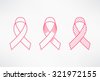 breast cancer ribbon outline