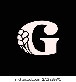 Elegante Diseño de Logotipo de Vector con Una Letra G Alada, Ideal para La Marca y La Identidad, Elemento Gráfico Minimalista