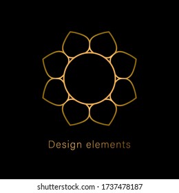 Elegantes Vektorlogo, Element, Zeichen, für Grafik und Webdesign.