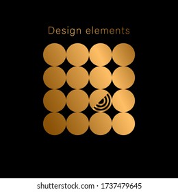 Elegant vector logo, element, sign, for graphic and web design.