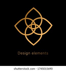 Elegant vector logo, element, sign, for graphic and web design.