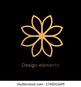 Elegante logotipo vectorial, elemento, signo, para diseño gráfico y web.