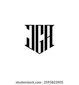 elegant vector logo or monogram of letter J G A