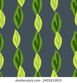 Elegant vector pattern with green foliage, ideal for summer textiles, wallpapers, and wrapping papers, blending art and nature.
