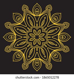 Elegant vector pattern, rosette. It can be used in the design of books and booklets. In interior design