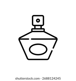 Elegante Vector de una botella de perfume, ideal para la belleza y el lujo