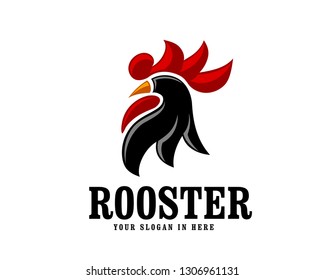elegant vector rooster head logo design inspiration
