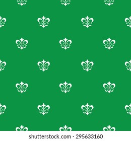 Elegant vector seamless pattern design with lis de fleur symbols
