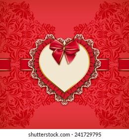 Elegant vector template for luxury invitation, card