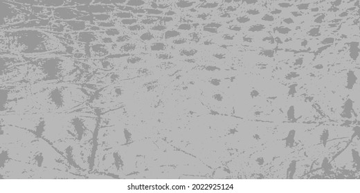 Elegant vector texture with elements of gray crocodile skin. Abstract background with genuine leather. A luxury template for your design.