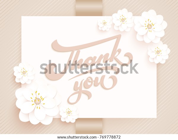 Elegant Vector Thank You Vector Invitation Stock Vector (Royalty Free ...