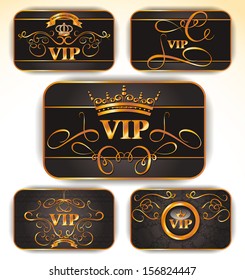 ELEGANT VECTOR VIP GOLD CARDS