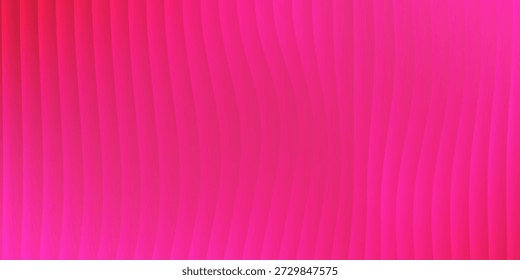 Elegante vertikale gerippte Textur mit einem Farbverlauf von heißem Rosa auf der linken Seite, immer heller rosa Pastellfarben