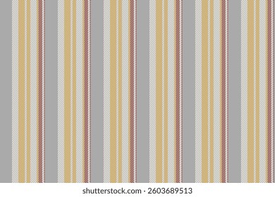 Elegant vertical stripes in muted gold, grey, and rose create a sophisticated textile pattern.